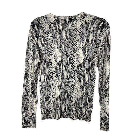Equipment Silk Cashmere Snake Print‎ Sweater Women's Size XS Luxury Designer - Picture 2 of 7
